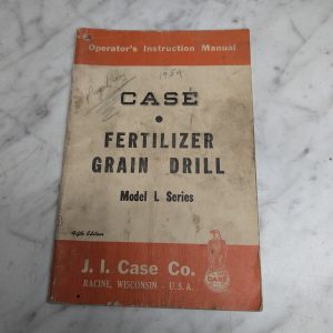 Case Operator'S/Service/Maintenance Manual Grain Drill Model L Series 5Th