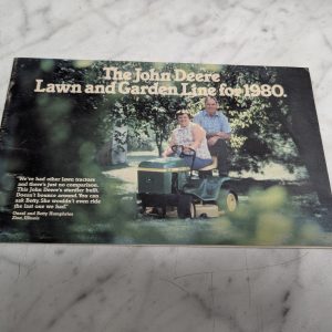 John Deere Jd Sales Brochure Lawn And Graden Line For 1980
