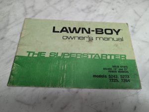 Lawn Boy Operator'S/Service/Maintenance/Owner Manual Superstarter 5243 5273 7264