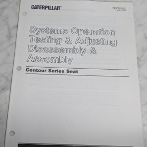 Caterpillar Systems Assembly Testing/Adjusting Contour Series Seat 1996