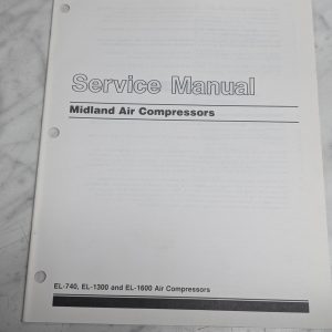Caterpillar Service Manual Midland Air Compressors 1996 El-740 El-1300 El-1600