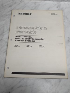 Caterpillar Assembly Service Manual 824C 825C 826C Vehicle Systems Senr7849 1979