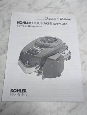 Kohler Courage Engine Sv470-620 Owner'S Manual Vertical Crankshaft 2008