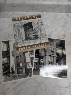 Clearing Mechanical & Hydraulic Power Presses General Catalog Sales Literature
