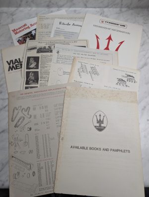 Maserati Sales Brochures Literature Catalog Accessories Price List
