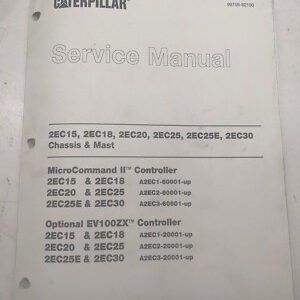 Caterpillar Service Manual 2Ec15 2Ec 18 20 25 25E 30 Chassis 1999 Forklift Truck