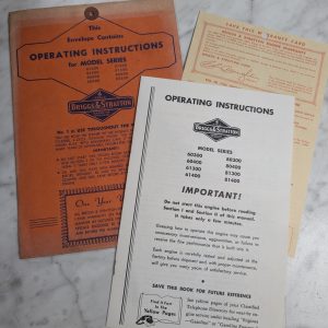 Briggs & Stratton Operator Instruction Manual 614 613 604 603 814 813 804 803 00