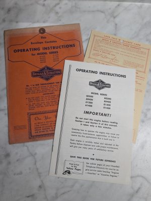 Briggs & Stratton Operator Instruction Manual 614 613 604 603 814 813 804 803 00