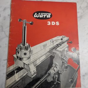 Ward 3Ds Capstan Lathe Sales Literature Brochure Catalog Specifications 1961