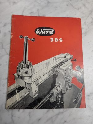 Ward 3Ds Capstan Lathe Sales Literature Brochure Catalog Specifications 1961