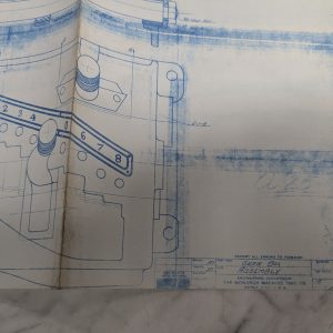 Monarch Machine Tool Lathe Gear Box Assembly Print Diagram Drawing Parts List