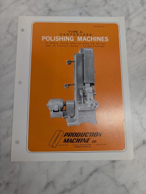 Production Machines Sales Brochure Literature Type A Centerless Polishing