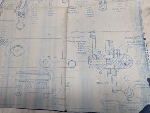 Monarch Machine Tool Lathe Apron Assembly Print Drawing Diagram Parts List 14”