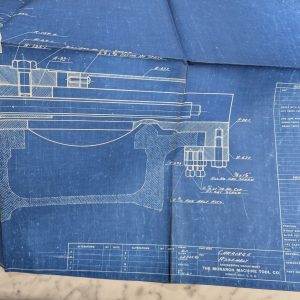 Monarch Machine Tool Lathe Carriage Assembly Print Drawing Diagram Parts List