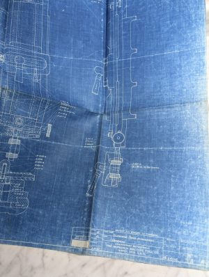 Monarch Machine Lathe Carriage Telecopic Taper Attachment Assembly Print 16”