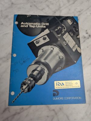 Dumore Sales Brochure Literature Catalog Automatic Drill & Tap Units 1982