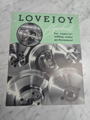 Lovejoy Flywheels Sales Brochure Literature Catalog Machine Tool Shop