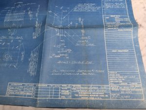 Monarch Machine Tool Compound Screw Nut Mfg Dimension Drawing Print Ee-3199
