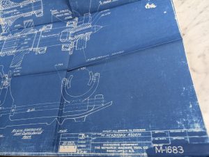 Monarch Machine Tool M Headstock Assembly Drawing Print M-1683 Lathe 1941