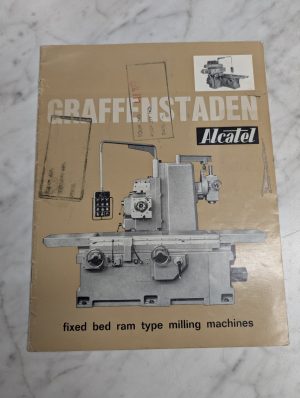 Graffenstaden Alcatel Milling Machines Sales Brochure Catalog Literature 1968
