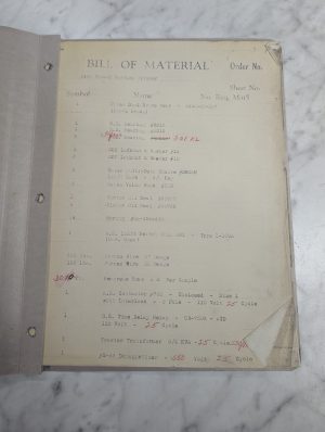 Hanchett #24A2 Rotary Surface Grinder Bill Of Material Parts List ~Text Only