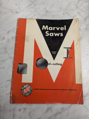 Marvel Saws Sales Brochure Literature Catalog #C-85 Metal Cutting Specs Features