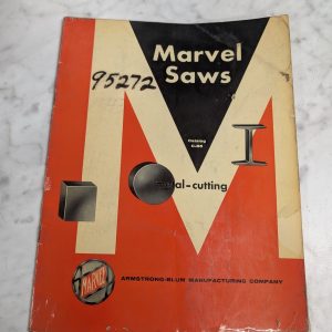 Marvel Saws Sales Brochure Literature Catalog #C-85 Metal-Cutting Specs Features