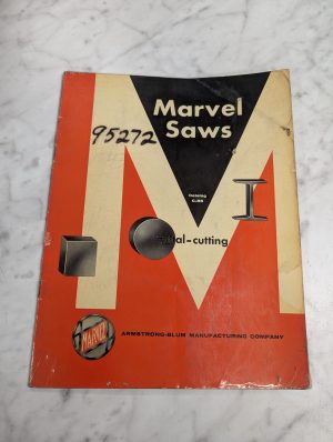 Marvel Saws Sales Brochure Literature Catalog #C-85 Metal-Cutting Specs Features