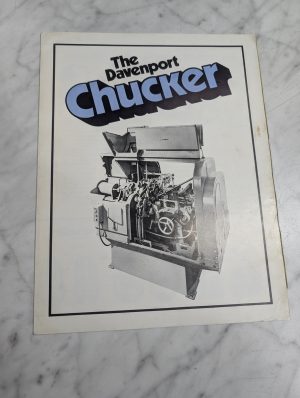 The Davenport Chucker Information Brochure Literature Price List