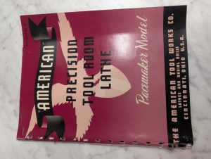 The American Tool Works Sales Information Literature Precision Tool Room Lathe