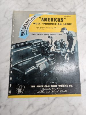 The American Tool Works Sales Information Literature Multi-Production Lathe