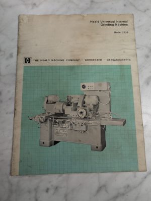 Heald Universal Grinding Machine Model 273A Sales Information Literature Catalog