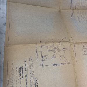 Armstrong Blum Series 8 Model M4 E6/S Marvel Band Saw Technical Print Diagram