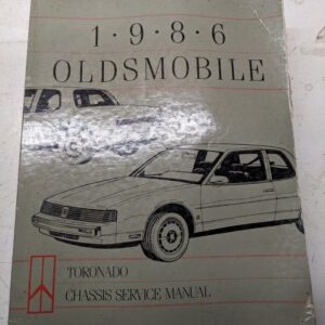 1986 Service Manual Oldsmobile Toronado Tornado Chassis