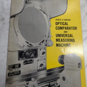 Jones & Lamson Optical Comparitor Brochure Literature Catalog Information