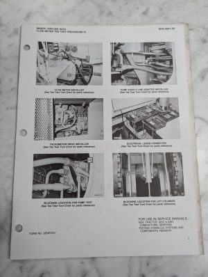 Caterpillar Form Senr7847 Manual Insert - Flow Meter Tee Test Procedure Vi