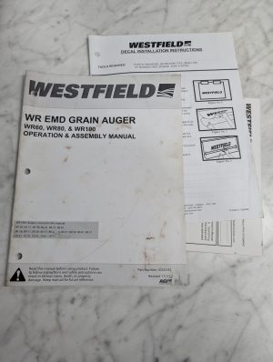 Westfield Wr Emd Grain Auger Wr60 Wr80 Wr100 Operation Assembly Menual