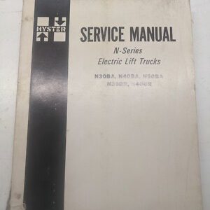 Hyster Service Manual N Series Electric Lift Truck Fork N30Ba 40 50 30 Br 40 '79