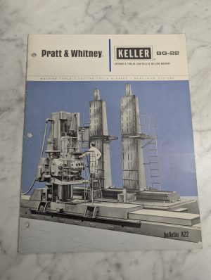 Pratt & Whitney Keller Bg-22 Auto Tracer-Controlled Milling Machine Literature