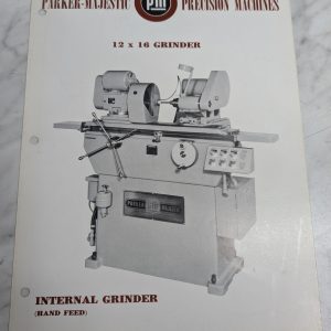 Parker Majestic Sales Brochure Literature Information 12 X 16 Grinder