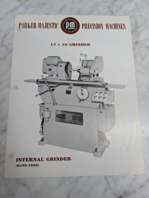 Parker Majestic Sales Brochure Literature Information 12 X 16 Grinder