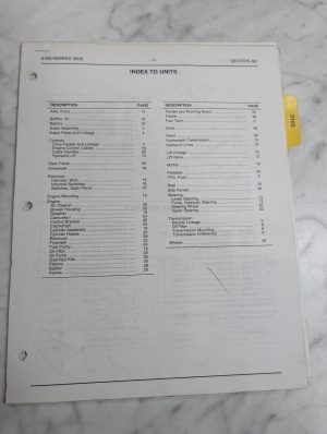 Cub Cadet Illustrated Parts List Manual 3185 3000 Series Tractor Section A2