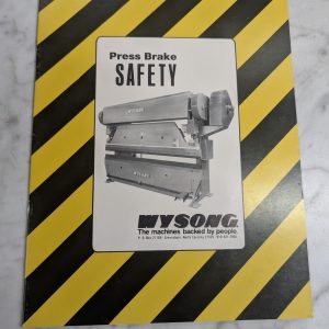Wysong Machines Press Brake Safety Information Manual Operator Precautions
