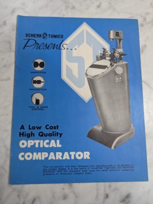 Scherr Tumico Optical Comparator Sales Information Brochure Catalog Literature
