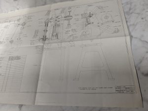 Perkins Machine Press Model 2Aat -532 Parts List Print Drawing Diagram