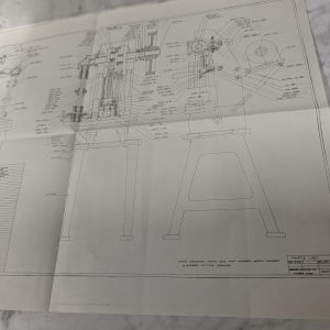 Perkins Machine Press Model 2Aat -532 Parts List Print Drawing Diagram