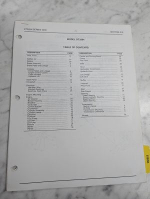 Cub Cadet Illustrated Parts List Manual Gt3204 3000 Series Tractor Section A18