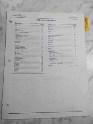 Cub Cadet Illustrated Parts List Manual 3206 3000 Series Tractor Section A7