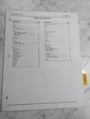 Cub Cadet Illustrated Parts List Manual 3206 3000 Series Tractor Section A11