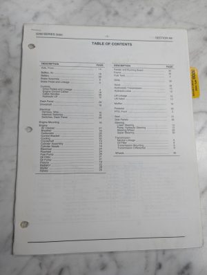 Cub Cadet Illustrated Parts List Manual 3208 3000 Series Tractor Section A8